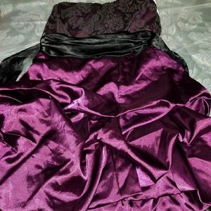 Purple and Black Dress